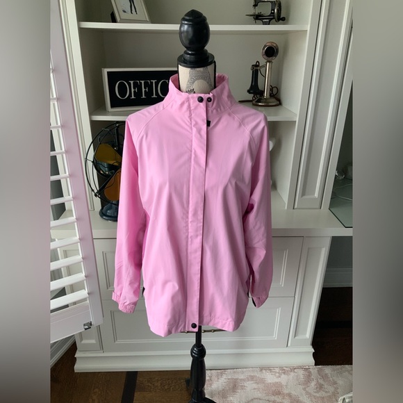 ADIDAS BARBIE Pink Climaproof Waterproof Light Jacket Women’s Size Large - Picture 4 of 11